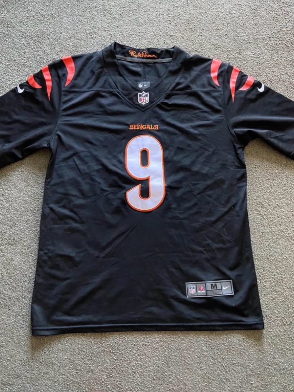 Medium Joe Burrow Cincinnati Bengals Black Nike NFL Jersey